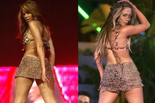 Jennifer Lopez nhiều lần mặc đồ giống Beyoncé