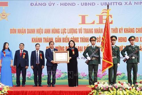 Trao danh hiệu Anh hùng lực lượng vũ trang tặng xã Ninh Hiệp, Hà Nội