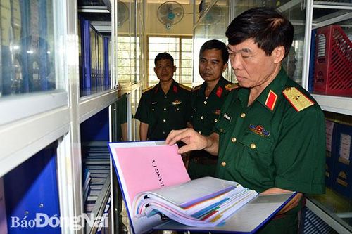 Kiểm tra công tác Đảng, công tác chính trị tại Bộ CHQS tỉnh