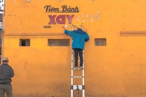 Hình ảnh bức tường vàng ở Đà Lạt bị xóa là giả
