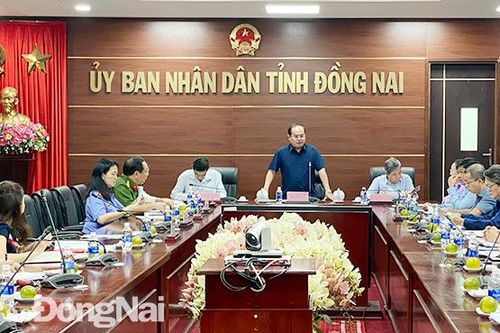 Phó bí thư Tỉnh ủy Quản Minh Cường làm việc với Sở Tư pháp