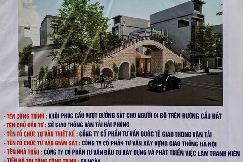 Hải Phòng khôi phục Cầu vượt đường sắt trên đường Cầu Đất