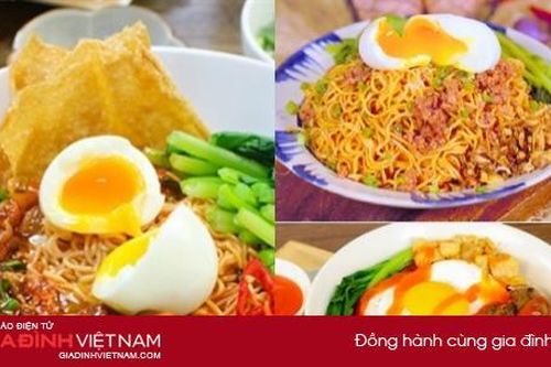 10 phút xong ngay mì trộn trứng lòng đào vừa ngon vừa tiết kiệm