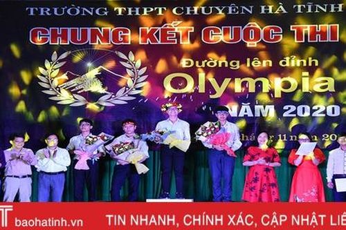 Lộ diện quán quân vô địch Đường lên đỉnh Olympia THPT Chuyên Hà Tĩnh năm 2020