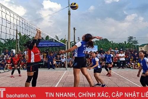 Hương Sơn vô địch Giải Bóng chuyền nữ toàn tỉnh Hà Tĩnh