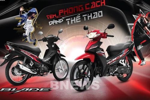 Ra mắt xe số Honda Blade 110cc phiên bản mới đèn luôn sáng