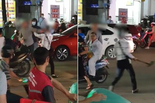 Clip: Sau va chạm, 2 người đàn ông mang mũ, xẻng ra đánh nhau giữa đường phố khiến dân tình ngao ngán