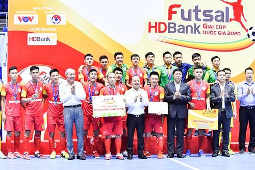 Giải futsal Cúp quốc gia HDBank 2020: Sanvinest Sanatech Khánh Hòa giành ngôi á quân