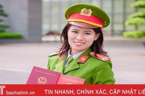 Nữ sinh Hà Tĩnh tốt nghiệp xuất sắc Học viện Cảnh sát nhân dân