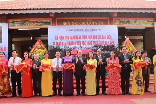 Quảng Trị: Khánh thành công trình Nhà lưu niệm nhà thơ Chế Lan Viên