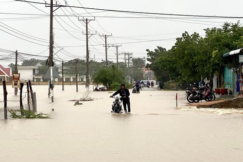 Ninh Thuận cho học sinh nghỉ học do mưa lớn