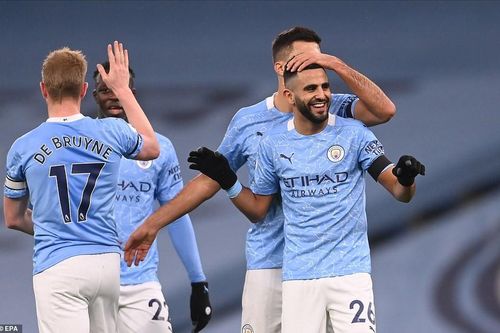 Mahrez lập hat-trick, Man City 'hủy diệt' Burnley