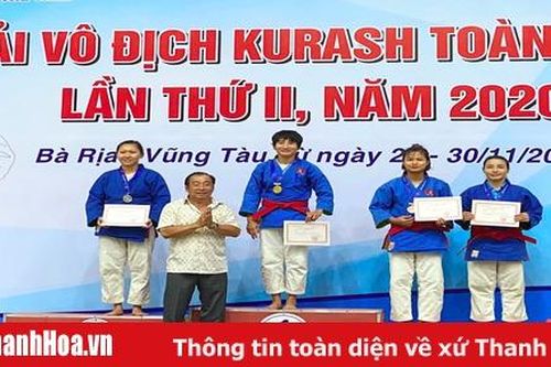 Thanh Hóa giành 5 huy chương tại Giải vô địch Kurash toàn quốc 2020