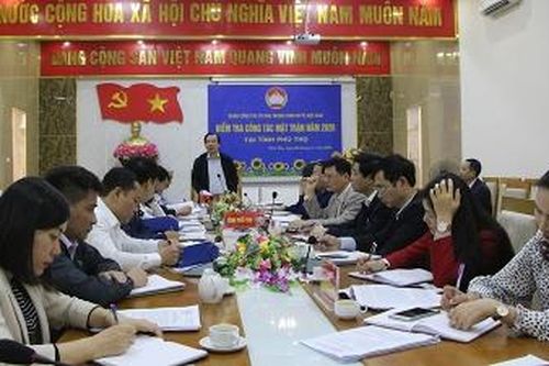 Đoàn công tác Ủy ban Trung ương MTTQ Việt Nam kiểm tra công tác mặt trận năm 2020 tại tỉnh