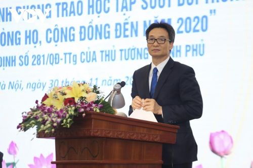 Phó Thủ tướng Vũ Đức Đam dự Hội nghị về phong trào học tập suốt đời