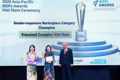 FrieslandCampina Việt Nam nhận Giải thưởng Nguyên tắc trao quyền cho Phụ nữ