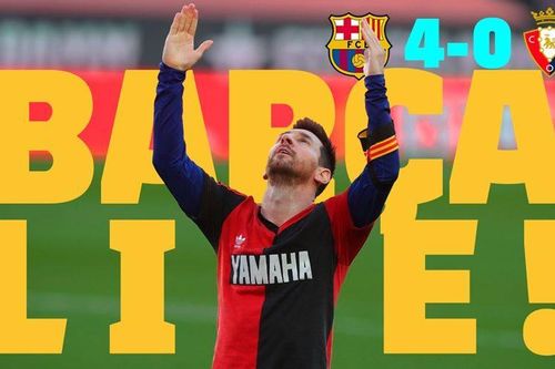 Barca 4-0 Osasuna: Barca tạm vươn lên vị trí thứ 7 trên BXH La Liga 2020/21