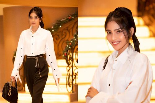Trương Thị May diện đồ thanh lịch, đơn giản hết nấc nhưng khoe chân dài tối đa