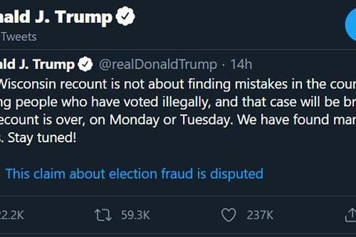 Ông Trump phát hiện 'gian lận'