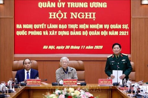 Tổng Bí thư, Chủ tịch nước Nguyễn Phú Trọng chủ trì Hội nghị Quân ủy Trung ương