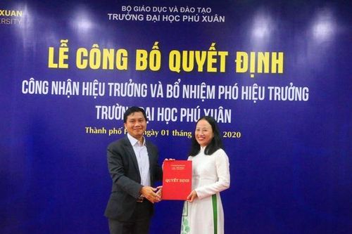 Trường Đại học Phú Xuân bổ nhiệm hiệu trưởng mới
