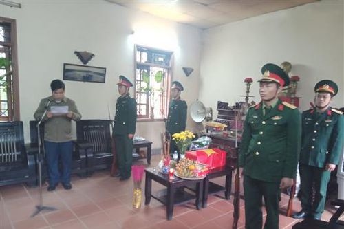 Truy điệu và an táng hài cốt liệt sĩ