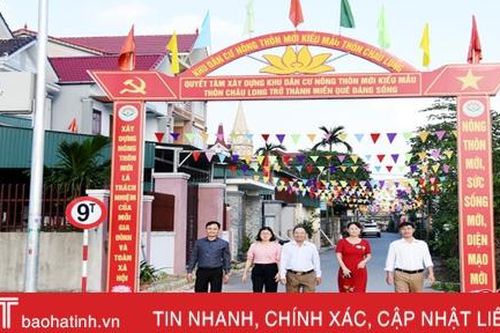 Huyện Kỳ Anh có thêm 25 khu dân cư nông thôn mới kiểu mẫu