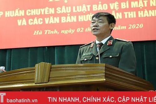 Phổ biến Luật Bảo vệ bí mật Nhà nước cho hơn 300 cán bộ Hà Tĩnh