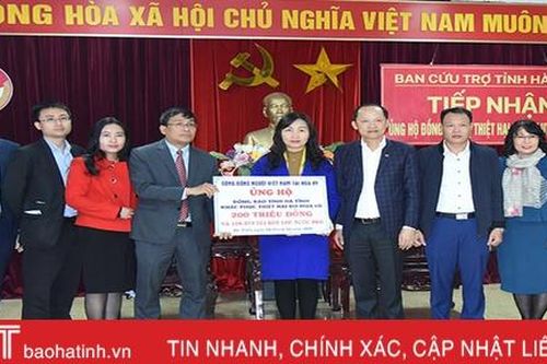 Cộng đồng người Việt Nam tại Hoa Kỳ hỗ trợ người dân vùng lũ Hà Tĩnh hơn 200 triệu đồng