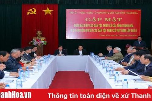 Phó Bí thư Thường trực Tỉnh ủy Lại Thế Nguyên gặp mặt đoàn đại biểu dự Đại hội đại biểu các Dân tộc thiểu số Việt Nam lần thứ II
