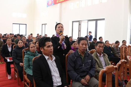 Lãnh đạo T.X Phổ Yên đối thoại với nhân dân xã Minh Đức
