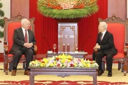 Tổng Bí thư, Chủ tịch nước Nguyễn Phú Trọng tiếp Đại sứ Liên bang Nga tại Việt Nam