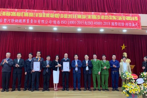 Formosa Hà Tĩnh đạt Chứng nhận Tiêu chuẩn quốc tế về môi trường
