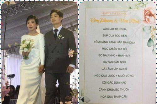 Rạp cưới khủng nhất làng, cỗ cưới Công Phượng 11 món sang nhưng vẫn bị chê thiếu món này