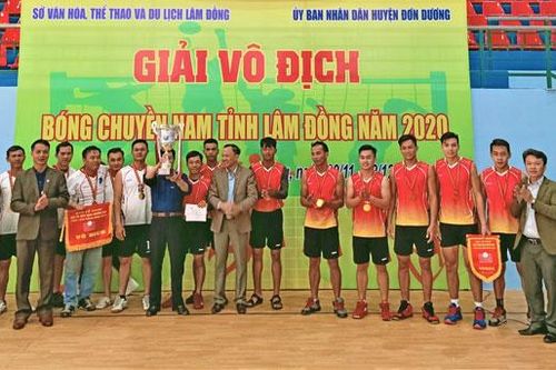 Đơn Dương vô địch Giải Bóng chuyền nam Lâm Đồng 2020