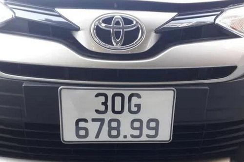 Toyota Vios trúng biển '678.99' ở Hà Nội, bán hơn 800 triệu đồng