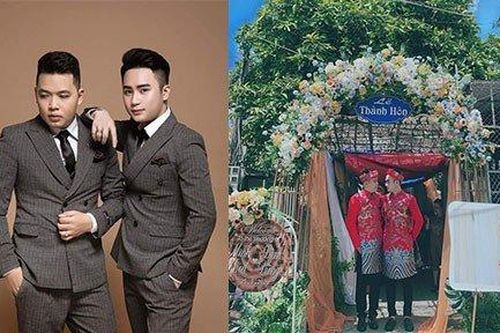 Đám cưới đồng tính nam gây sốt vì cả hai đều sở hữu vẻ ngoài cực phẩm