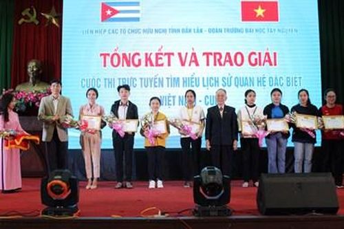 Tổng kết và trao giải Cuộc thi trực tuyến tìm hiểu lịch sử quan hệ đặc biệt Việt Nam - Cuba