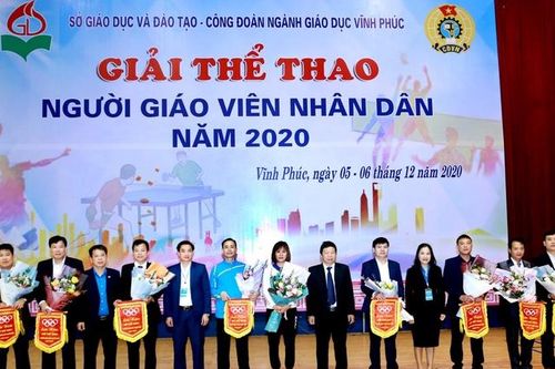 Vĩnh Phúc: 176 giáo viên tranh tài tại giải thể thao 'Người giáo viên nhân dân'
