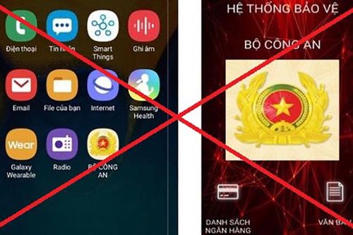 Cảnh báo người dùng điện thoại về phần mềm ứng dụng giả mạo 'Bộ Công an'