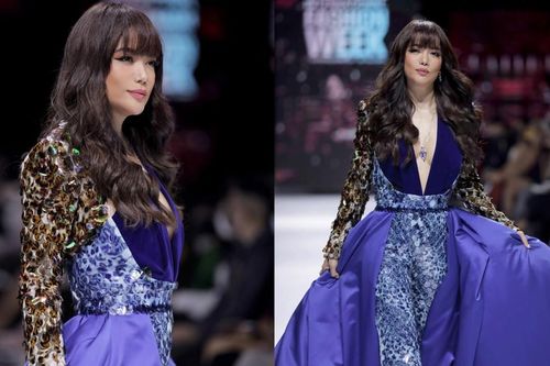 Trương Ngọc Ánh diện trang phục xẻ vòng 1 táo bạo, 'tái xuất' sàn catwalk