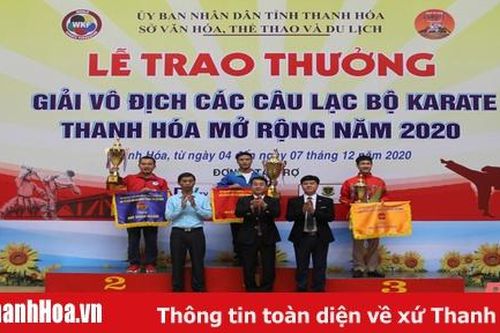 Giải vô địch các CLB karate Thanh Hóa mở rộng năm 2020 thành công tốt đẹp