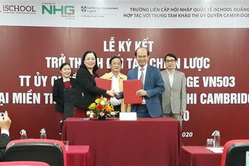 ISchool Quang Tri International Integration has become a strategic partner of Cambridge VN503 English Test Authorization Center