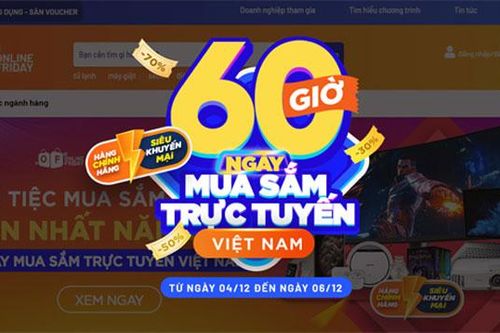 Trên 3,7 triệu đơn hàng trong '60 giờ mua sắm trực tuyến Việt Nam'