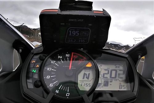 Kawasaki Ninja ZX-25R đạt tốc độ hơn 200 km/h trên đường đua