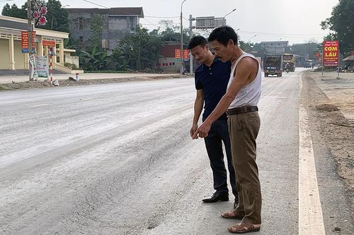 Ðường vừa đầu tư, nâng cấp đã hỏng