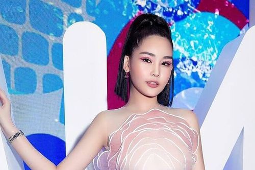 Hoa hậu Đại dương 2017 Lê Âu Ngân Anh bị 'lộ hàng' trên thảm đỏ tuần lễ thời trang?
