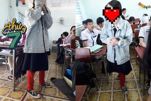Đi học mùa rét, dàn nữ sinh khoe thời trang nhìn mà 'cạn lời'