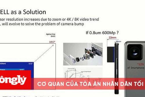 Samsung phát triển cảm biến máy ảnh 600 MP