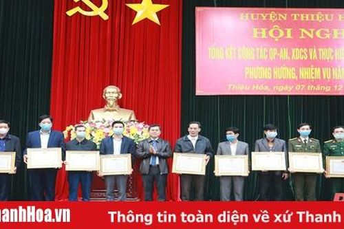 Thiệu Hóa tổng kết công tác quốc QP - AN, xây dựng cơ sở và thực hiện quy chế dân chủ năm 2020